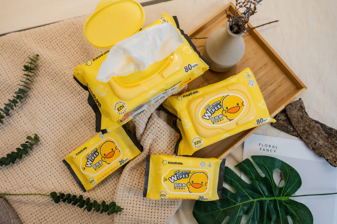 春天出遊必備清潔好物｜黃色小鴨濕紙巾與乾濕兩用巾推薦