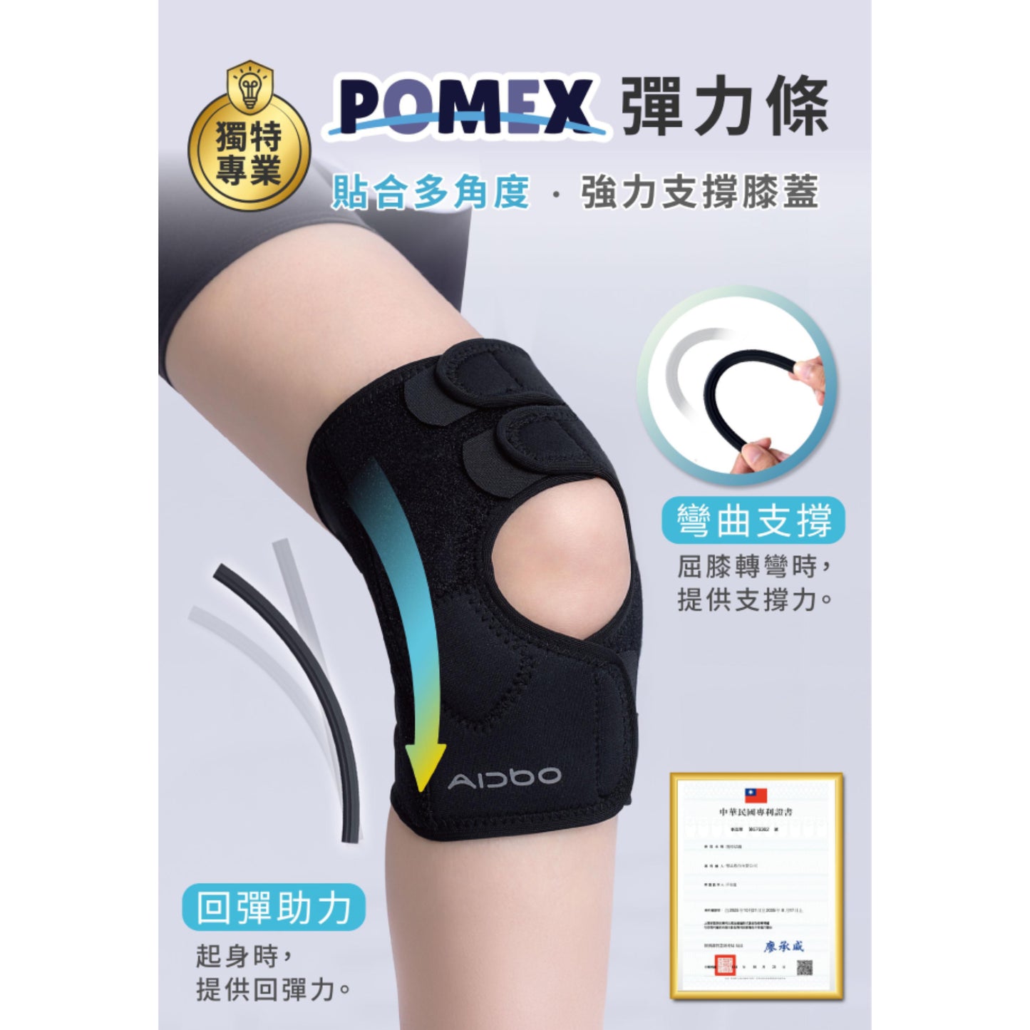 Aidbo｜LuxFit 加強型運動護膝