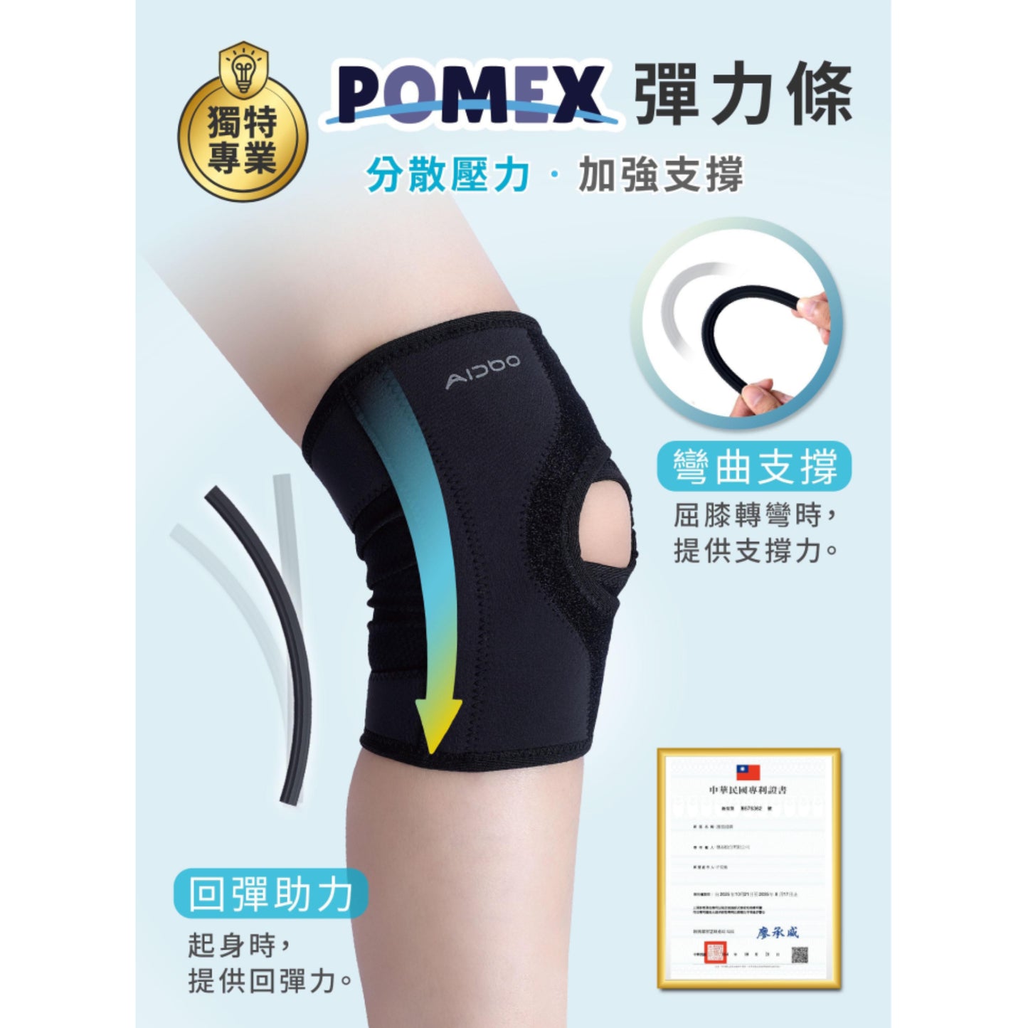 Aidbo｜AirSkin 涼感3D護膝