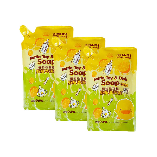 黃色小鴨 奶瓶清潔劑補充包(800ml/包*3)