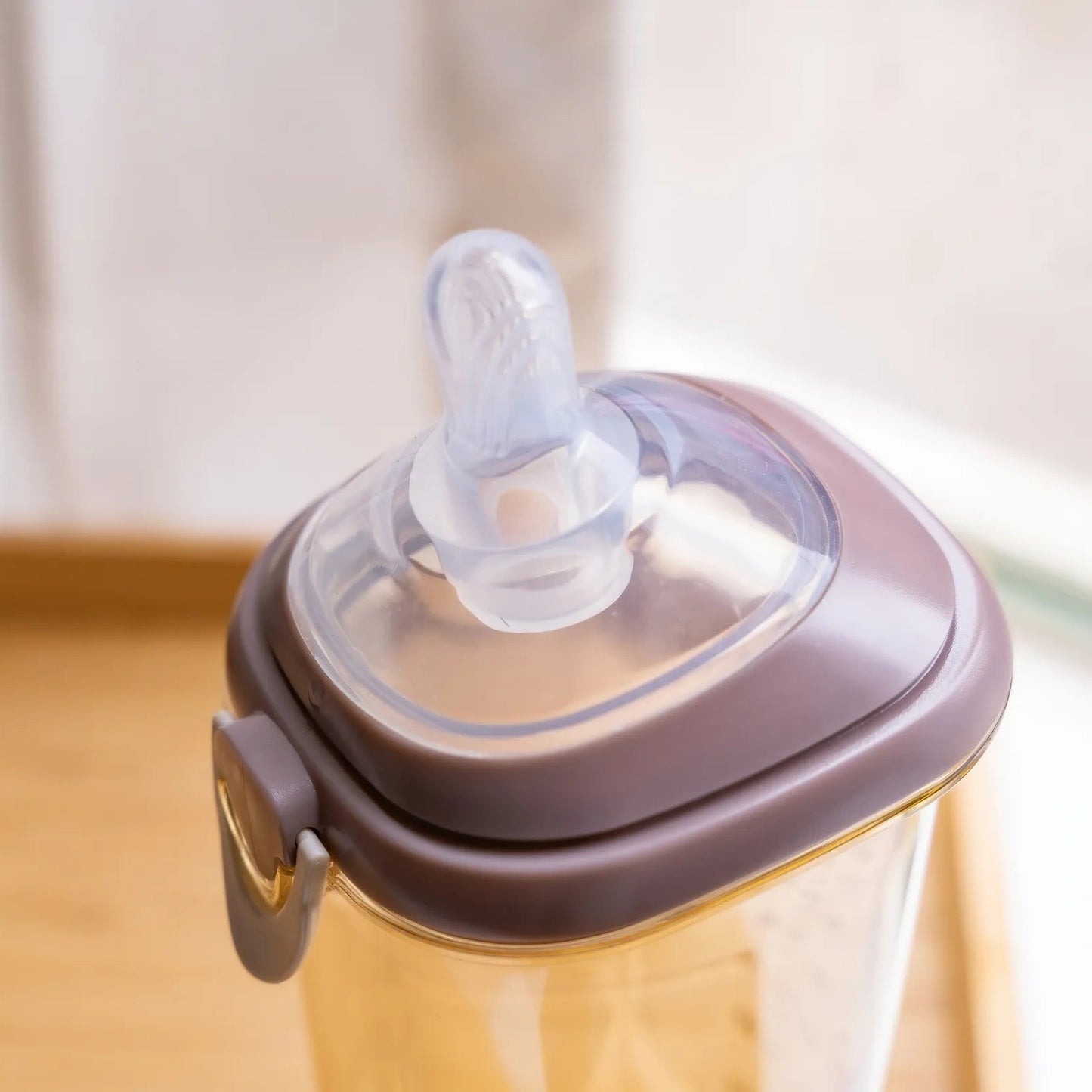 黃色小鴨 PPSU預備學飲掀蓋天使奶瓶握把二件組