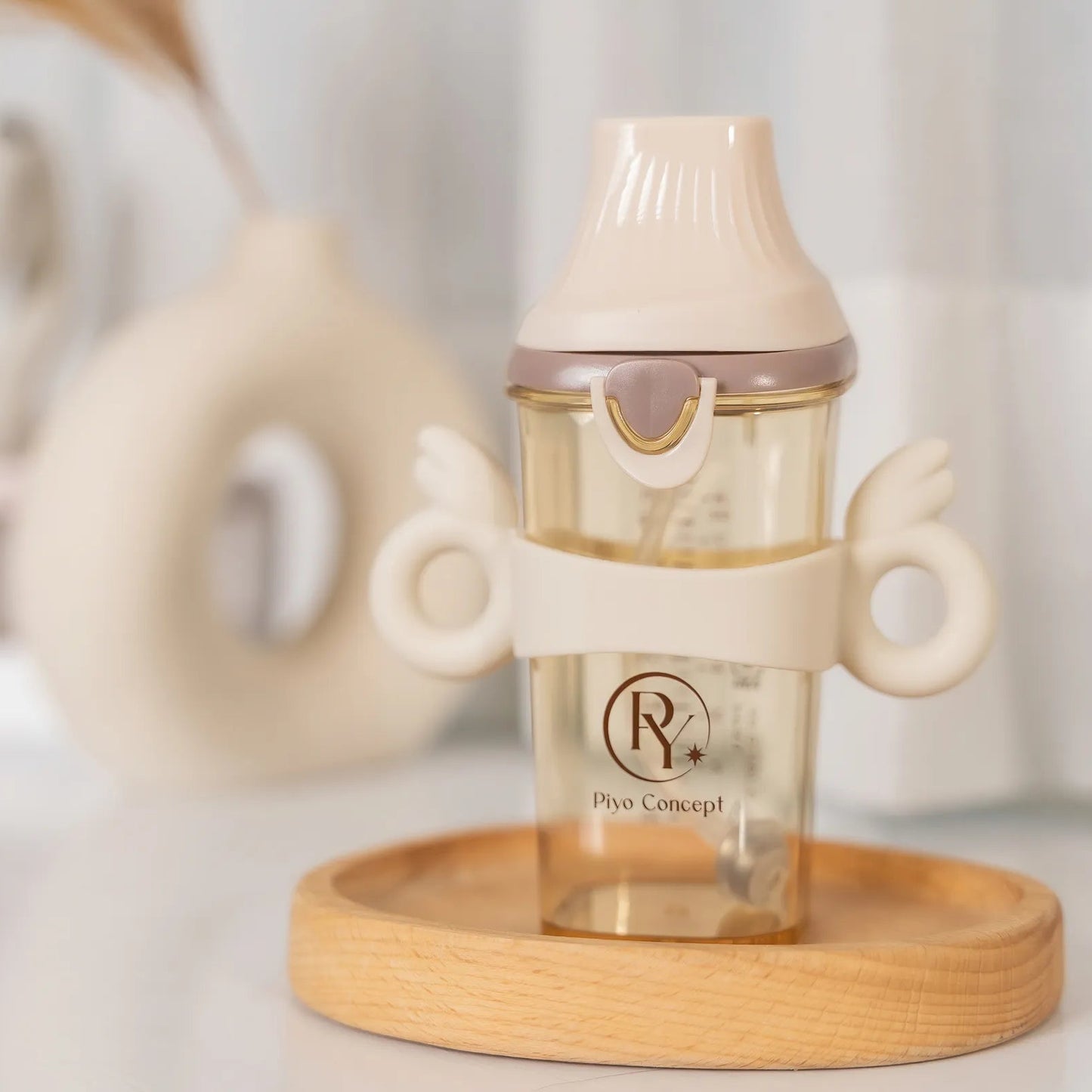 黃色小鴨 PPSU預備學飲掀蓋天使水杯