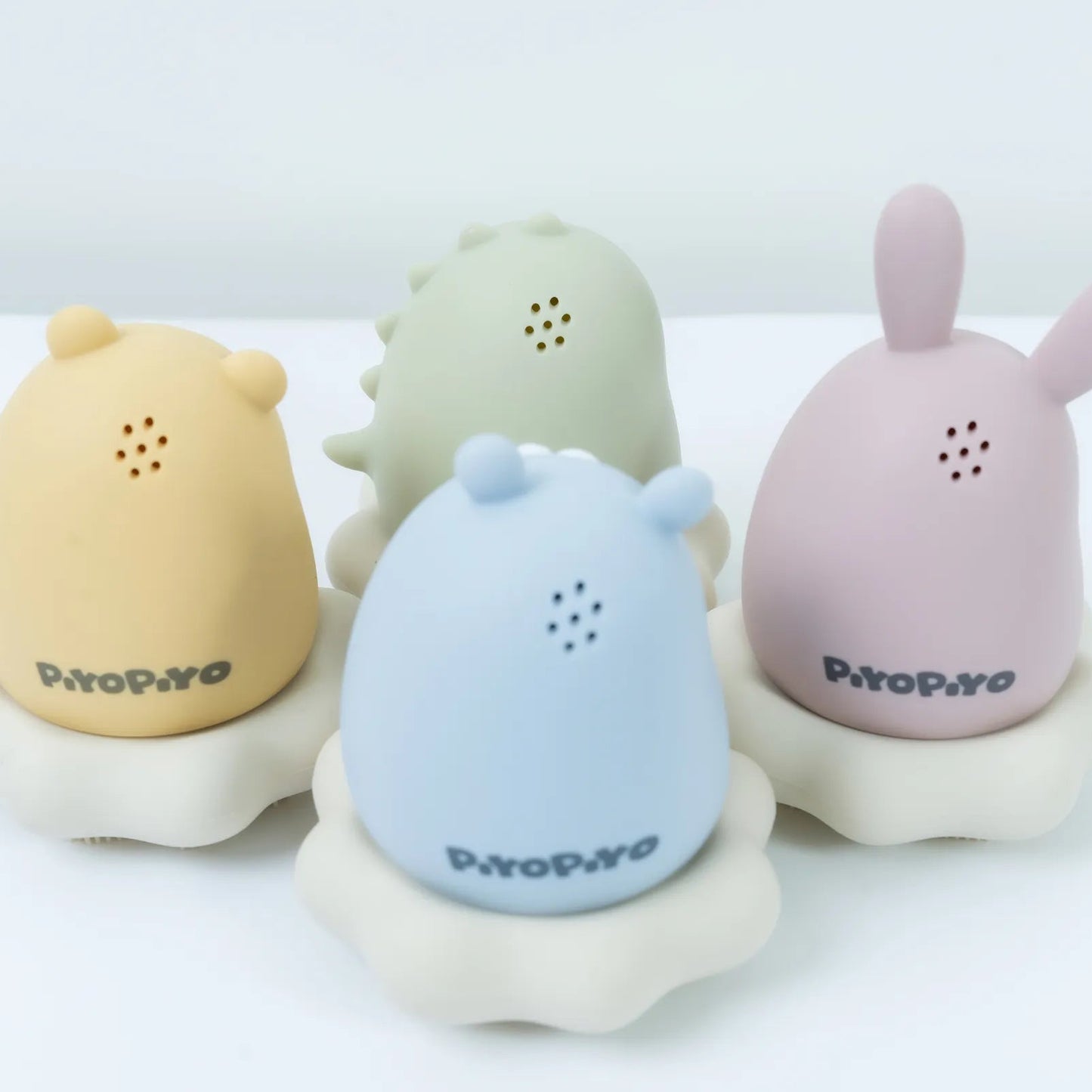 黃色小鴨 鉑金矽膠可拆式洗澡刷毛玩具