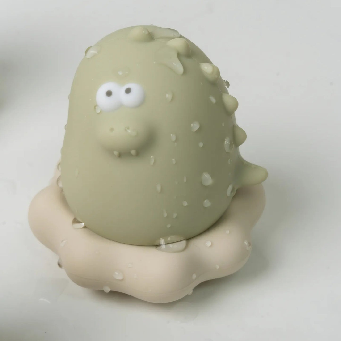 黃色小鴨 鉑金矽膠可拆式洗澡刷毛玩具