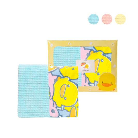 黃色小鴨 恐龍家族加大輕暖泡芙絨毯被(禮盒精裝版)