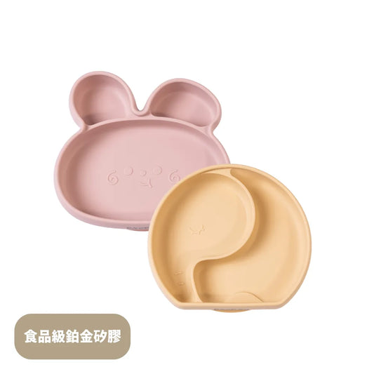 黃色小鴨 鉑金矽膠大吸力動物餐盤