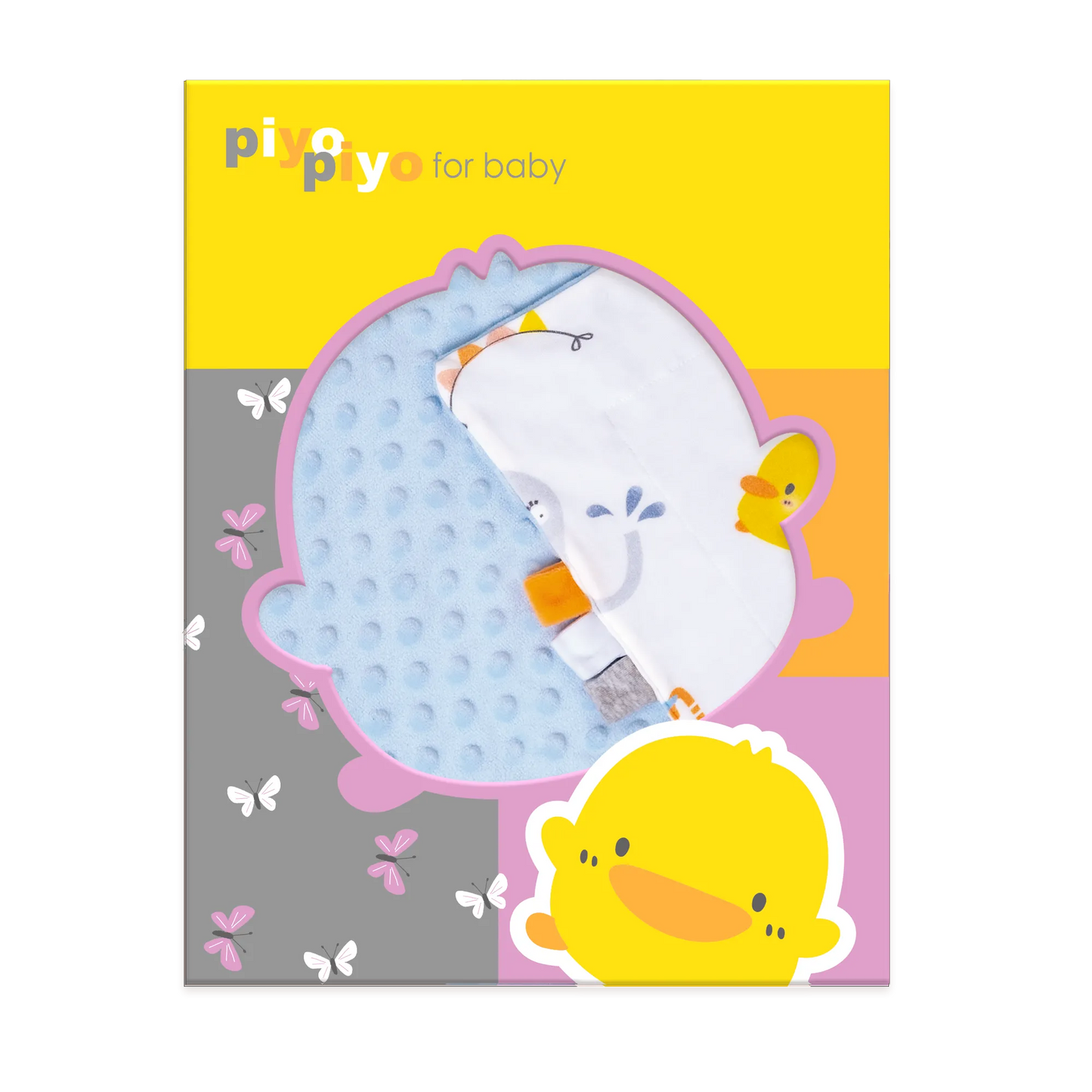 黃色小鴨 雙面安撫學習逗趣毯禮盒