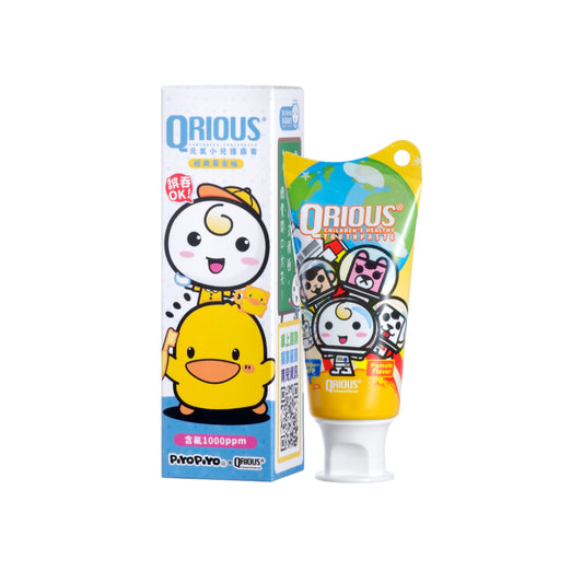 【福利品】黃色小鴨x奇瑞斯 雙效紫錐菊護齒膏-黃金柚(60g/條)